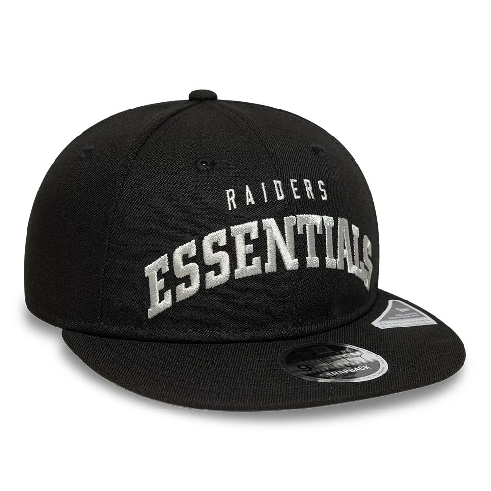 Las Vegas Raiders Fear Of God x NFL Black Retro Crown 9FIFTY Adjustable Cap - Image 5