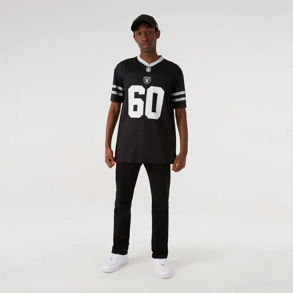 Las Vegas Raiders NFL Black Mesh T-Shirt - Image 5