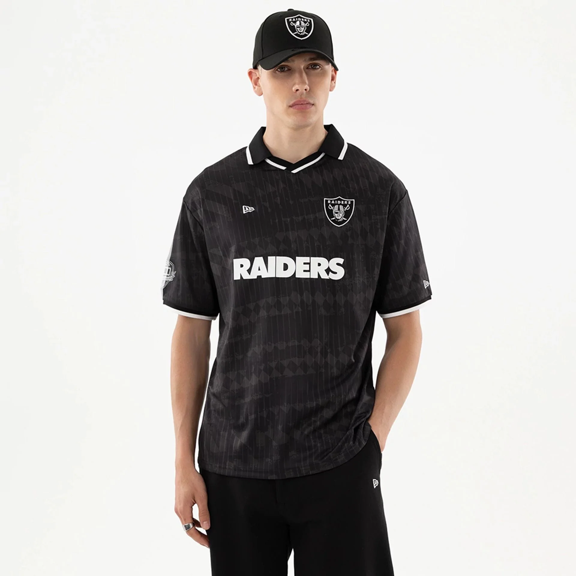 Las Vegas Raiders NFL Black Soccer Jersey