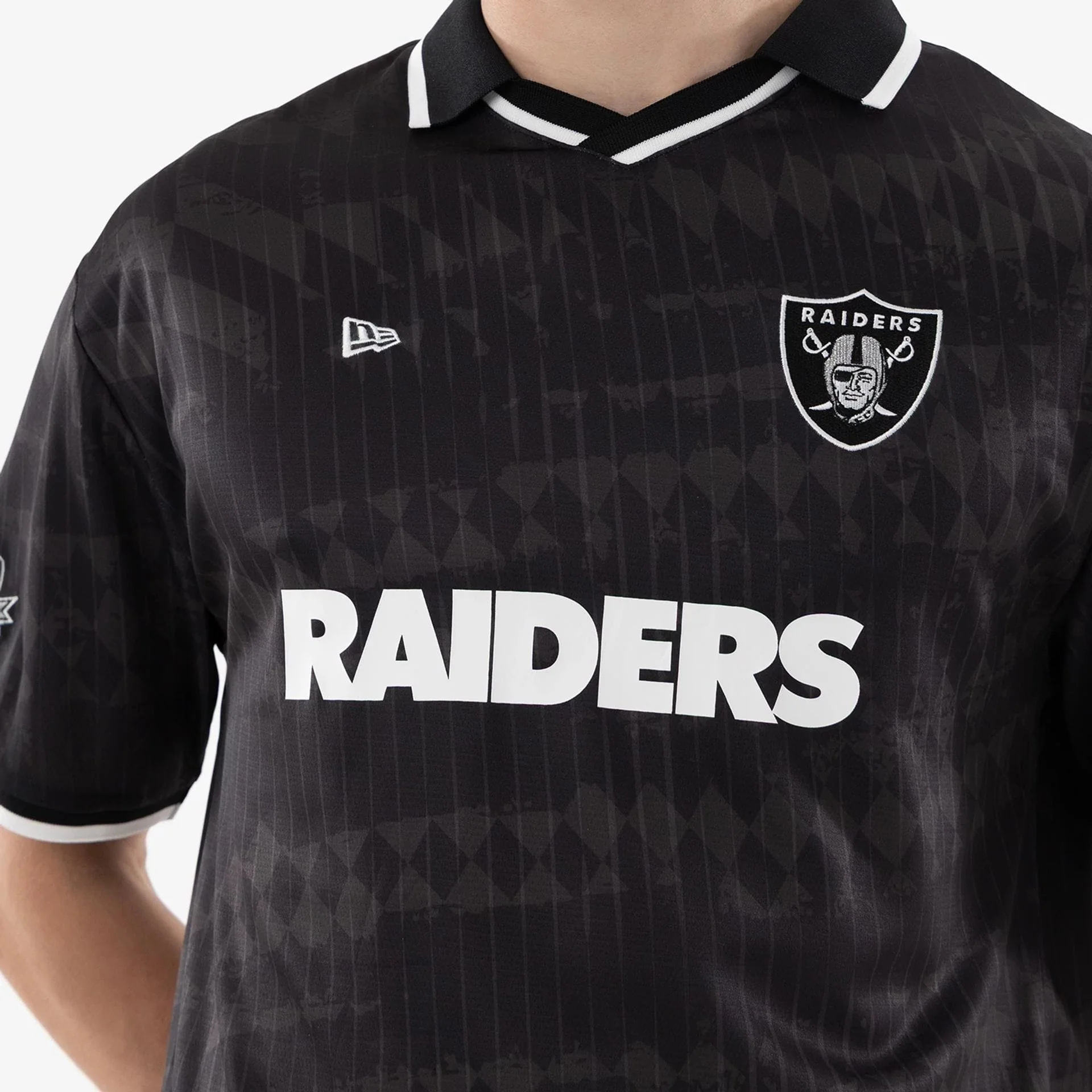 Las Vegas Raiders NFL Black Soccer Jersey - Image 3