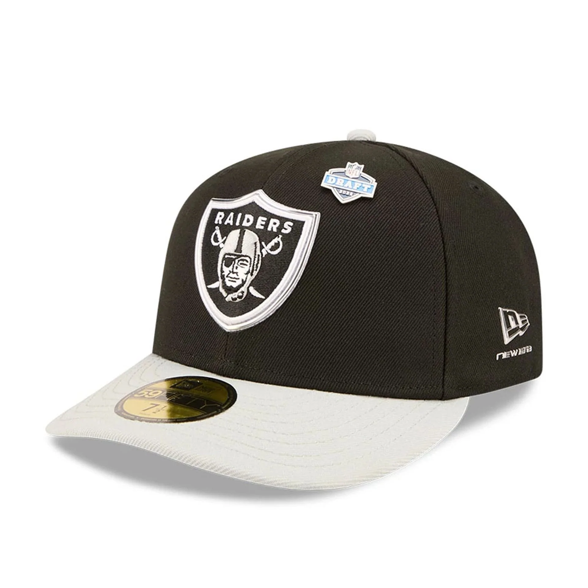 Las Vegas Raiders NFL Draft 2026 Black 59FIFTY Fitted Cap