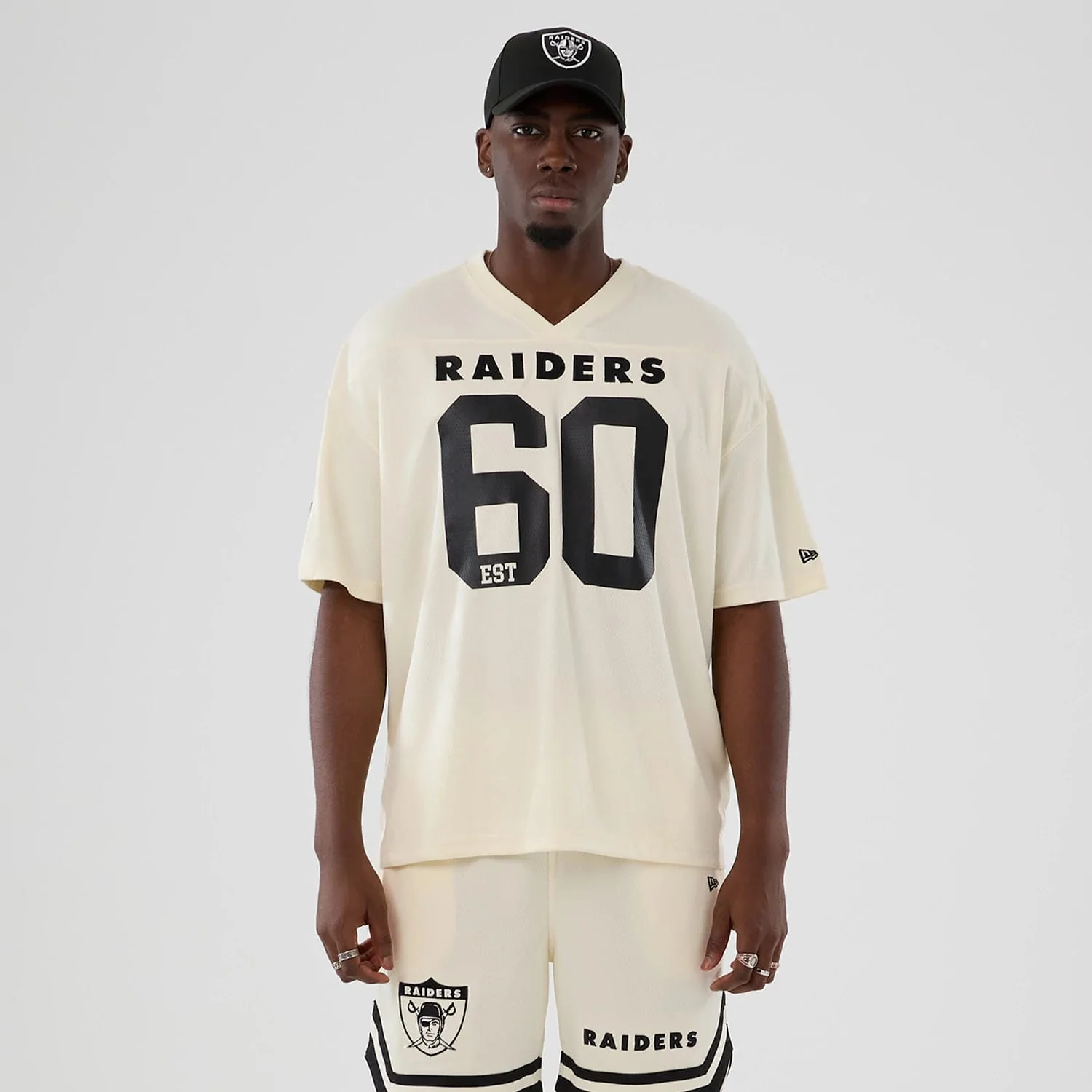 Las Vegas Raiders NFL Historic Cream Oversized T-Shirt