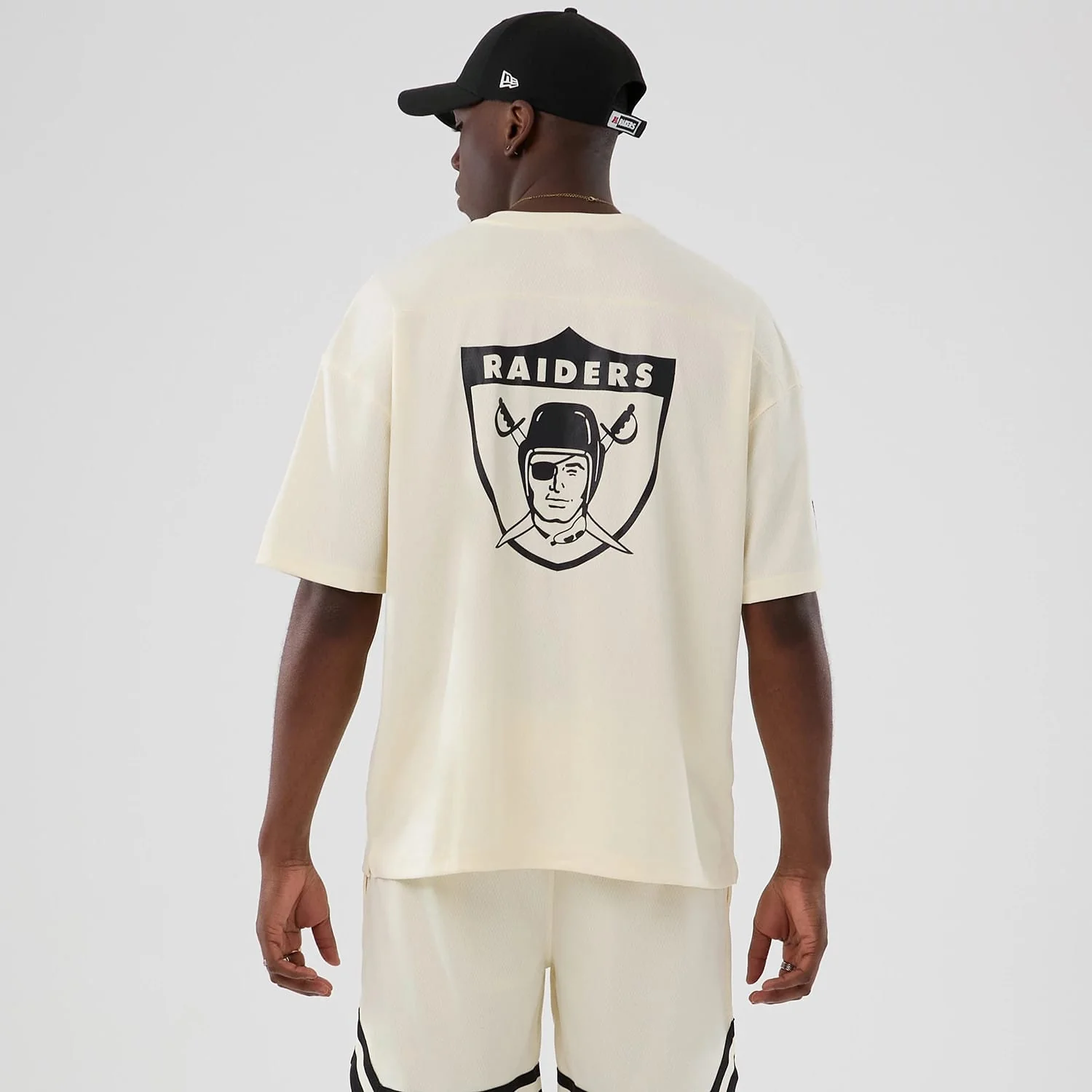Las Vegas Raiders NFL Historic Cream Oversized T-Shirt - Image 2