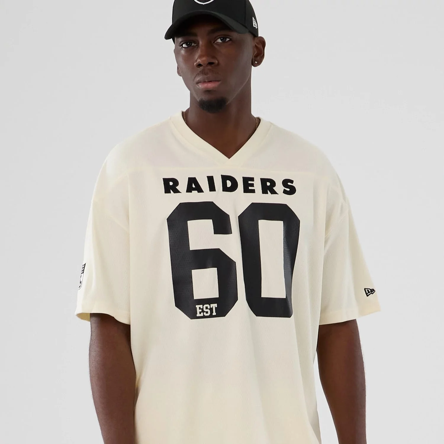 Las Vegas Raiders NFL Historic Cream Oversized T-Shirt - Image 7