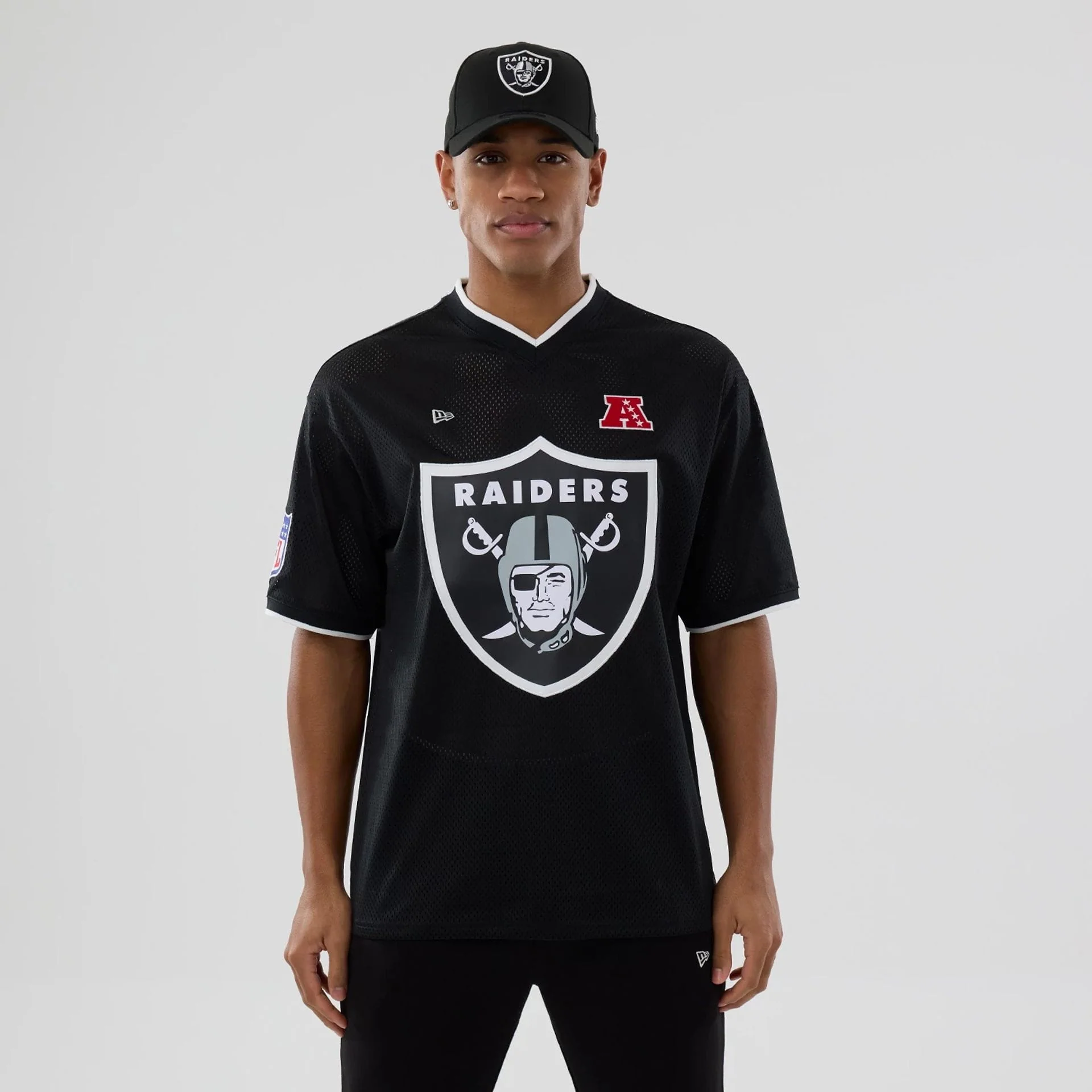 Las Vegas Raiders NFL Mesh Black Oversized T-Shirt