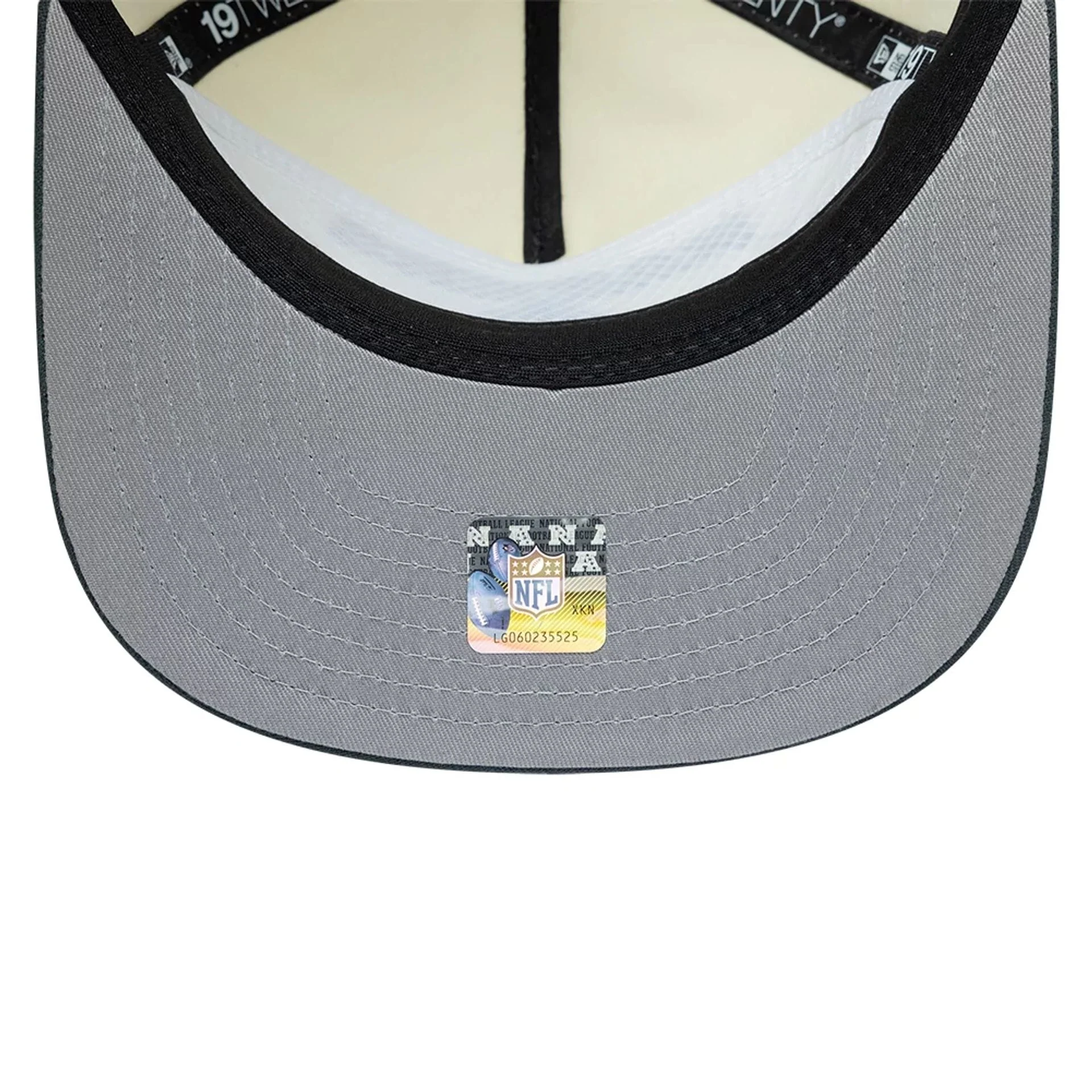 Las Vegas Raiders NFL Metallic Logo Cream 19TWENTY Adjustable Cap - Image 2