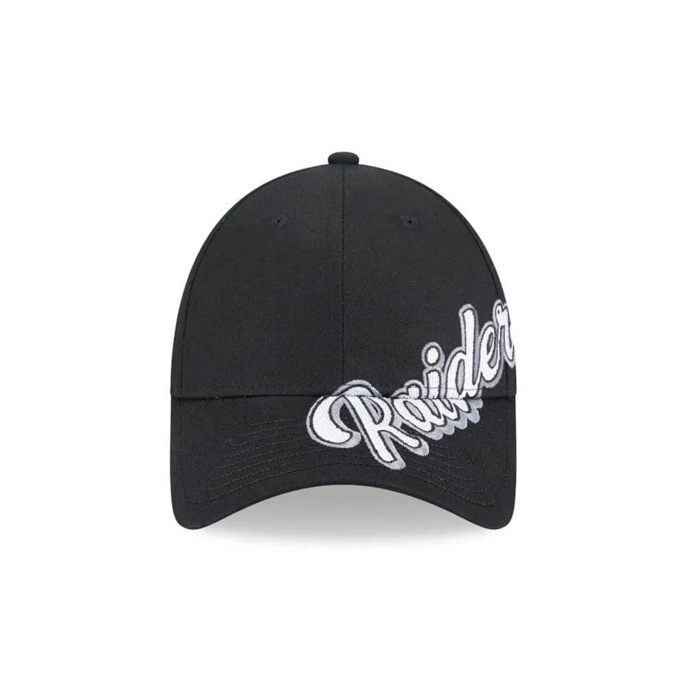 Las Vegas Raiders NFL Mix League Black 9FORTY Adjustable Cap - Image 2