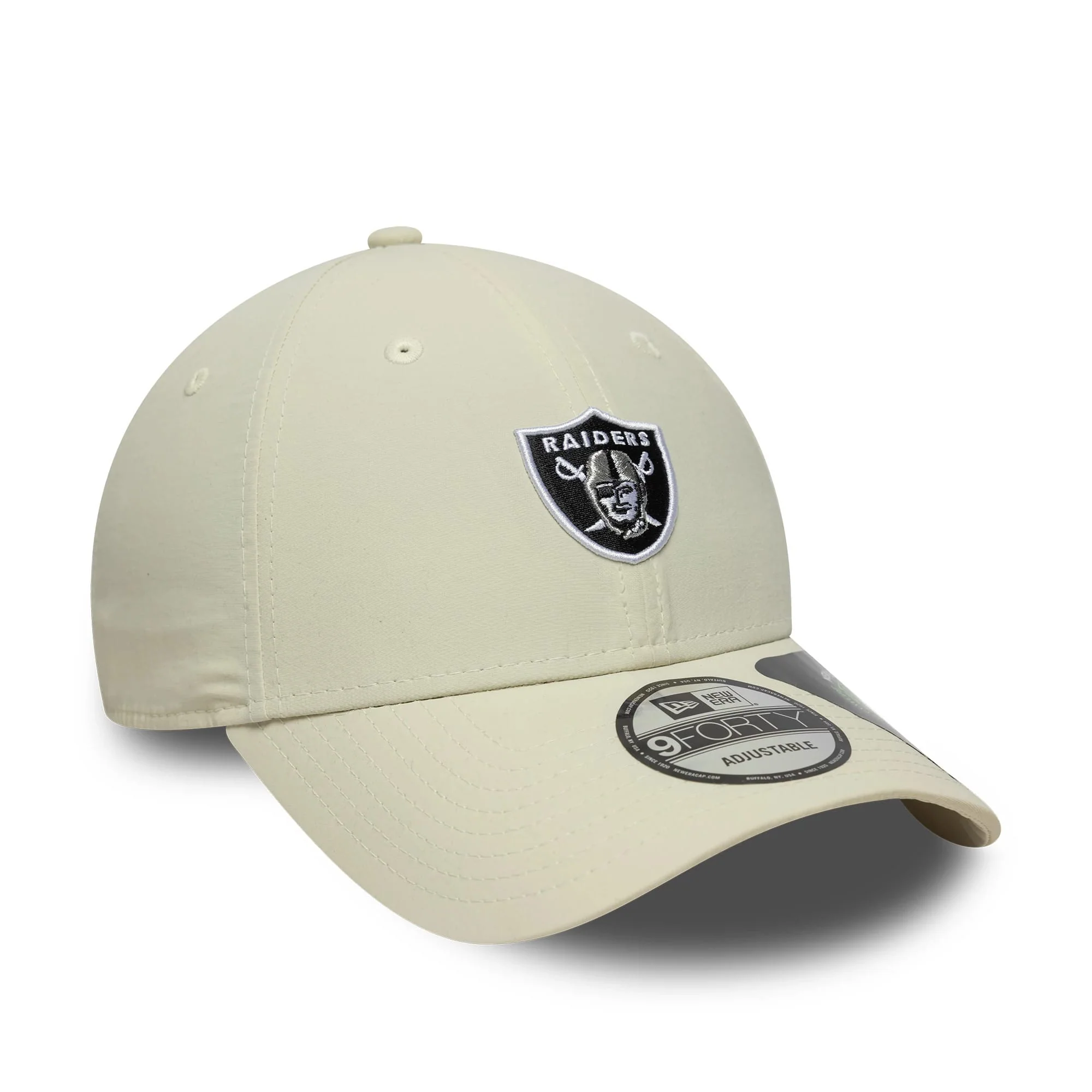 Las Vegas Raiders NFL Recycled Mini Cream 9FORTY Adjustable Cap - Image 3