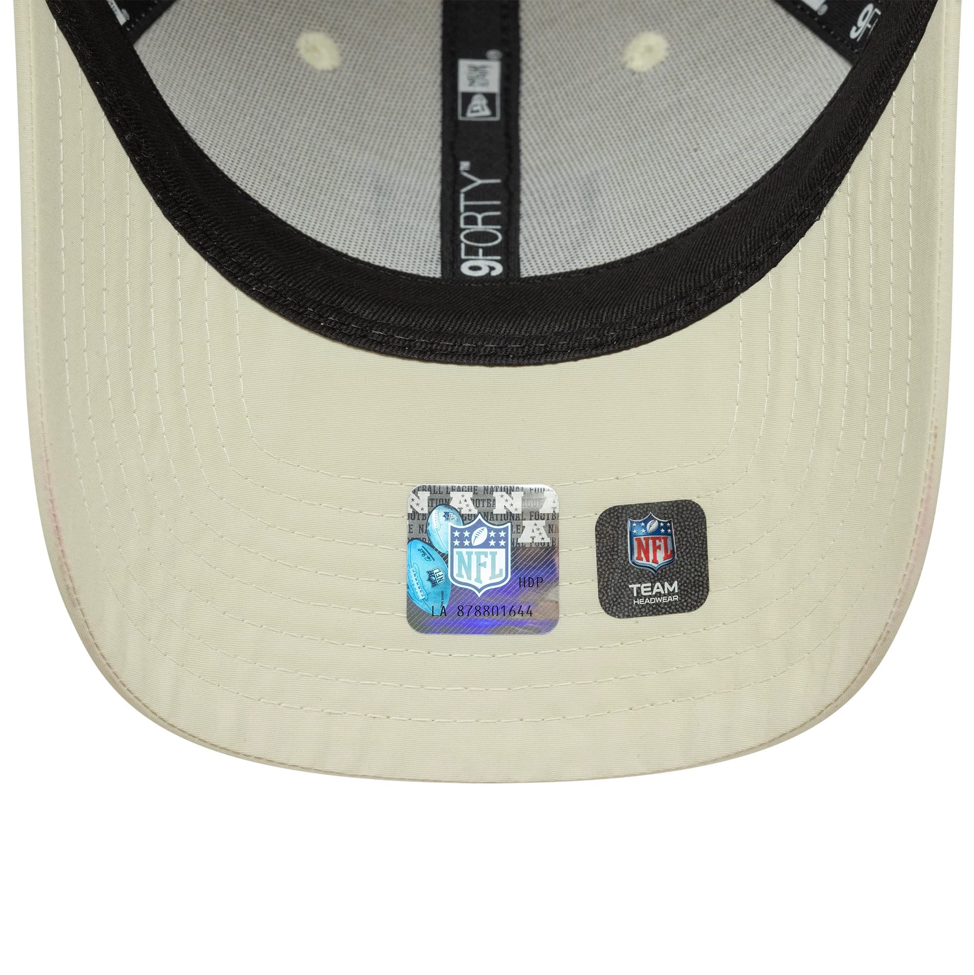Las Vegas Raiders NFL Recycled Mini Cream 9FORTY Adjustable Cap - Image 5