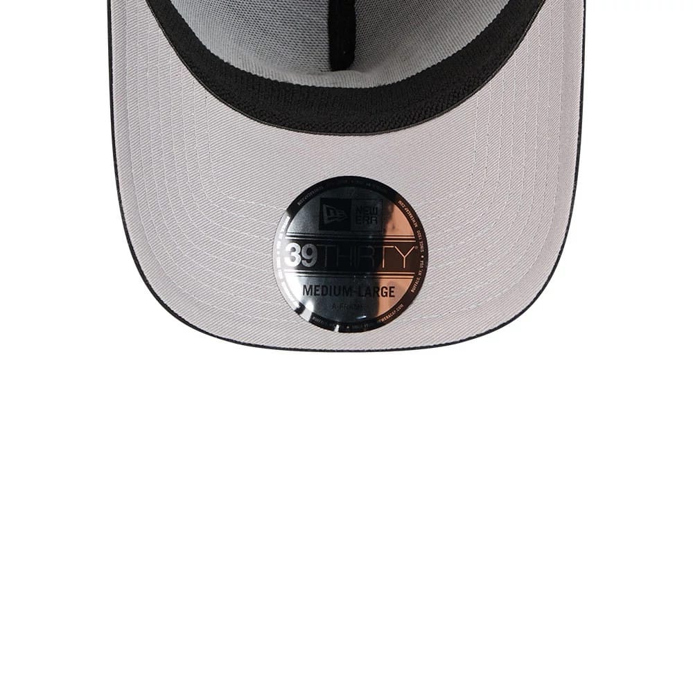Las Vegas Raiders NFL Suede Black 39THIRTY A-Frame Stretch Fit Cap - Image 2