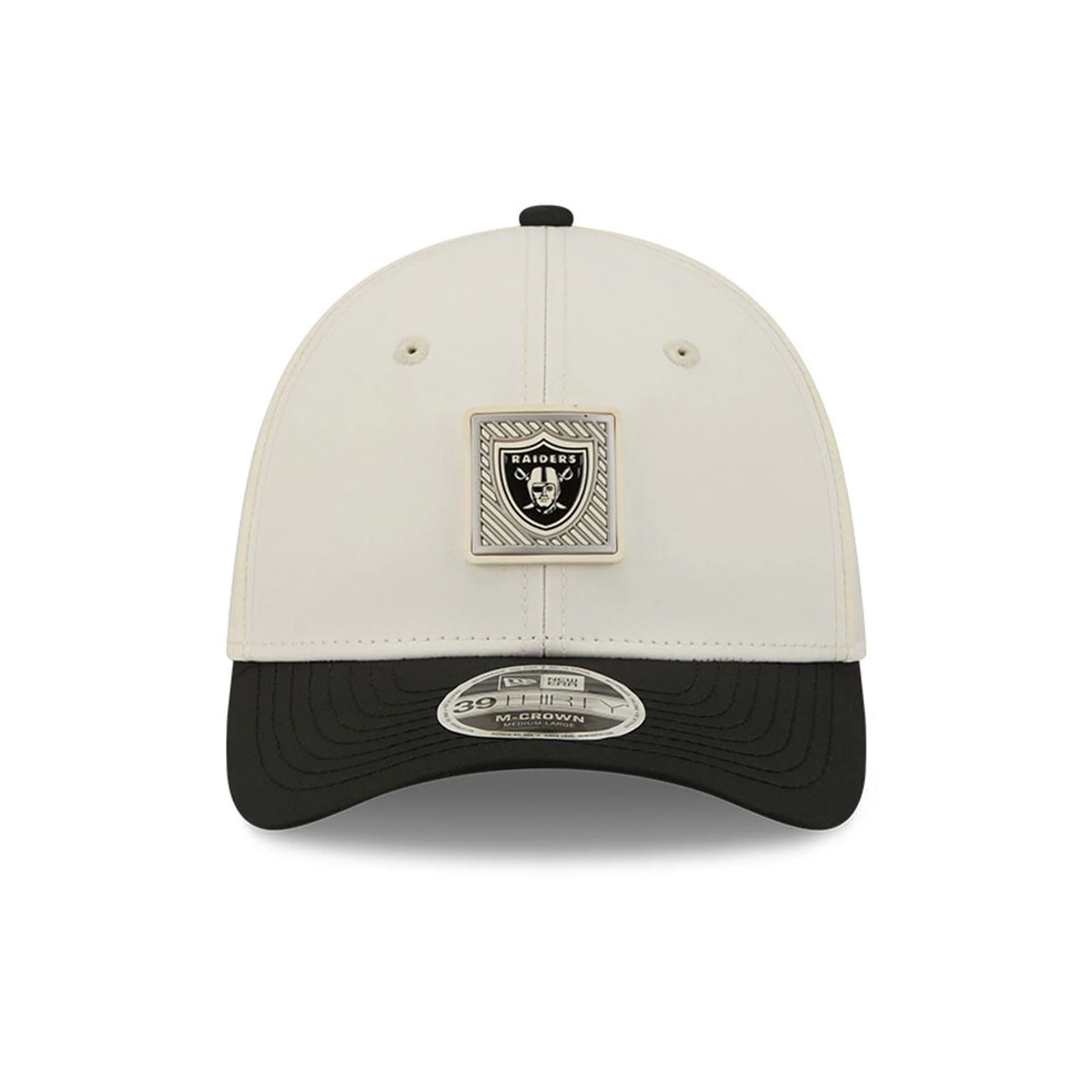 Las Vegas Raiders NFL Training 2026 White 39THIRTY M-Crown Stretch Fit Cap - Image 2