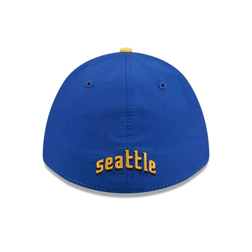 Mariners MLB City Connect Black 39THIRTY M-Crown A-Frame Stretch Fit Cap - Image 5