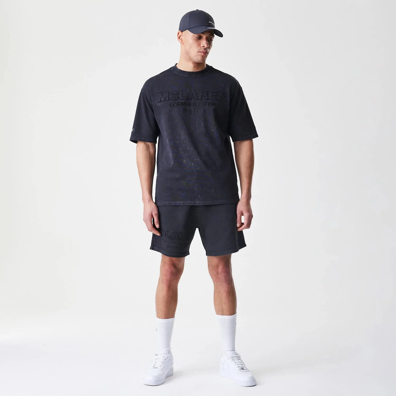 McLaren Racing Washed Black Shorts - Image 8