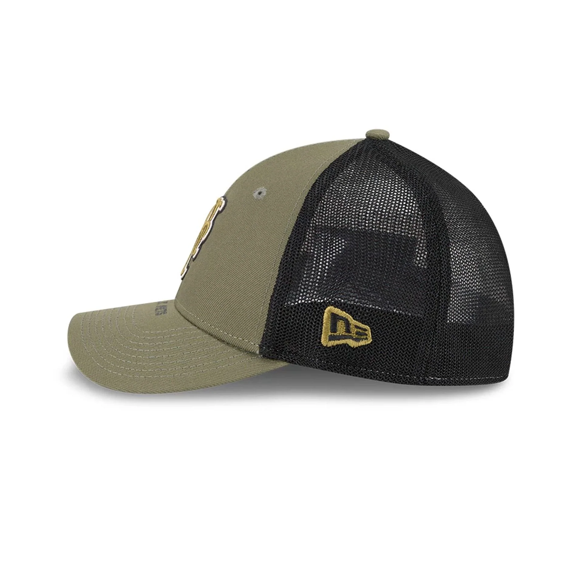 Mets MLB Armed Forces Day 2026 Green 39THIRTY M-Crown Stretch Fit Cap - Image 6