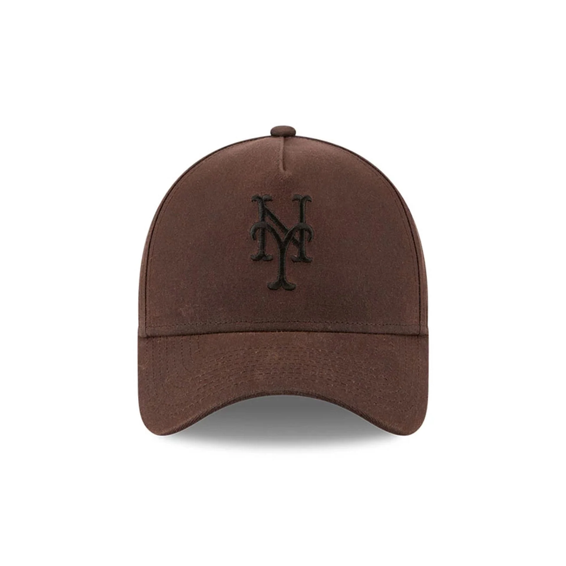 Mets MLB Waxy Canvas Open Brown 59FORTY A-Frame Fitted Cap - Image 2