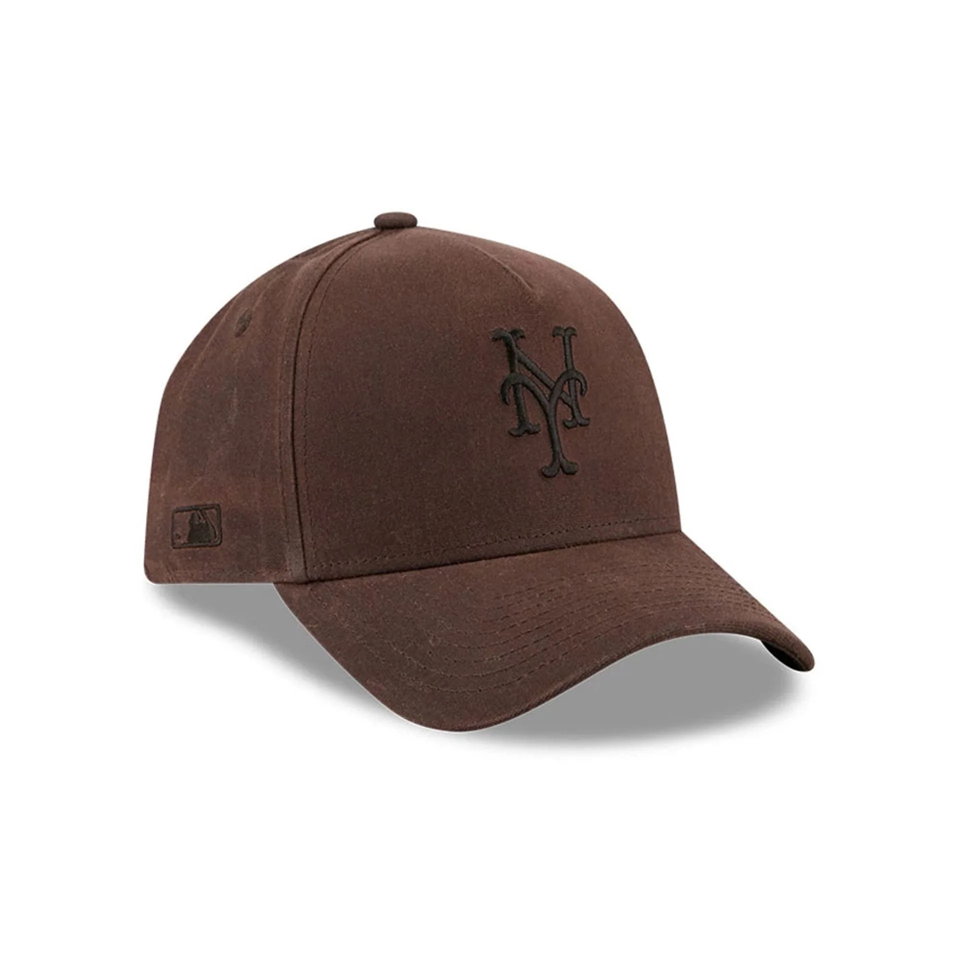 Mets MLB Waxy Canvas Open Brown 59FORTY A-Frame Fitted Cap - Image 3