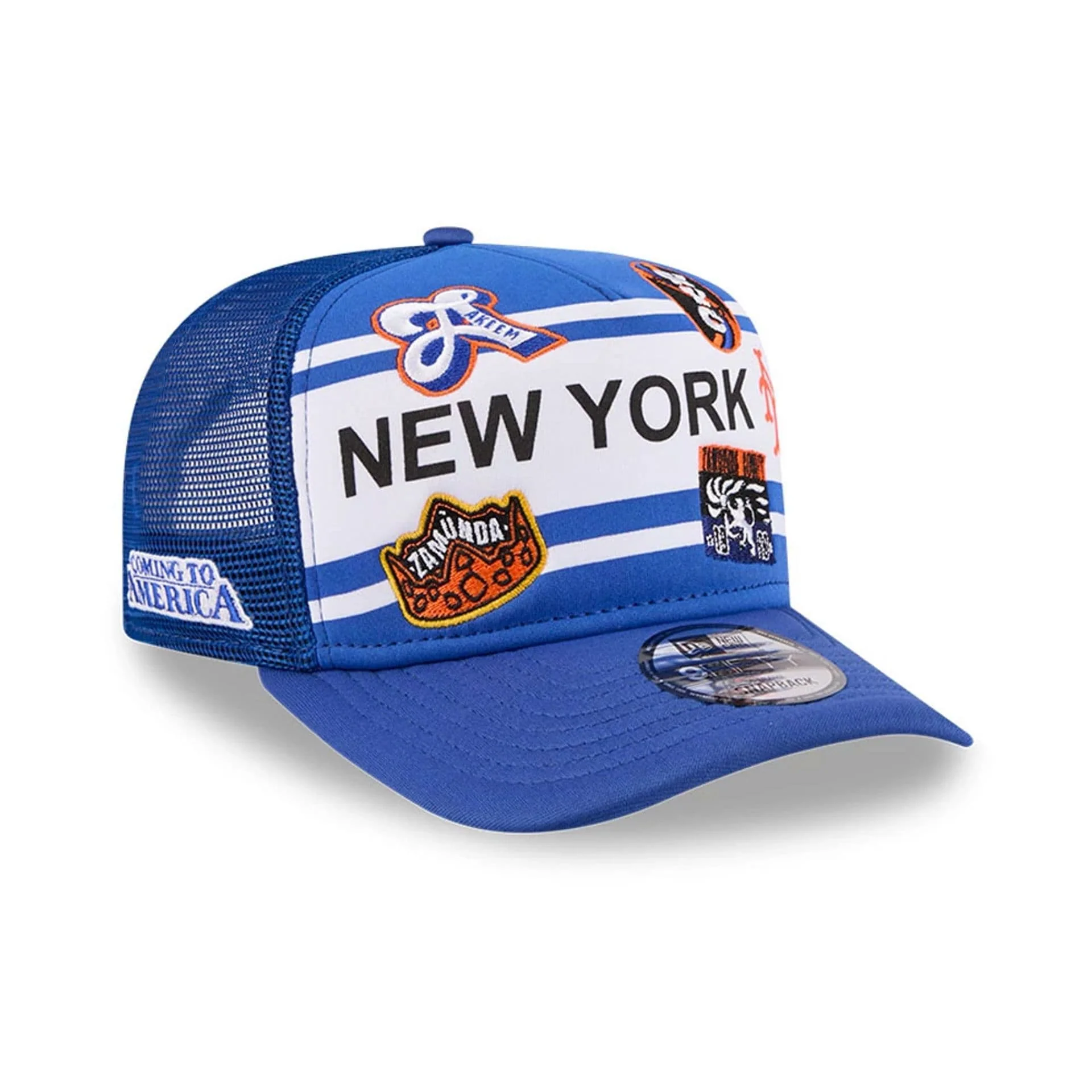 Mets MLB X Coming To America Blue 9FIFTY A-Frame Snapback Adjustable Cap - Image 4