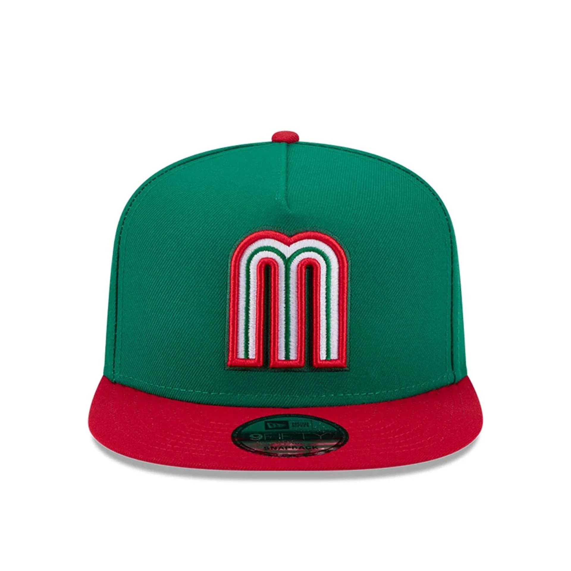 Mexico MLB World Baseball Classic 2026 Green 9FIFTY A-Frame Snapback Adjustable Cap - Image 4
