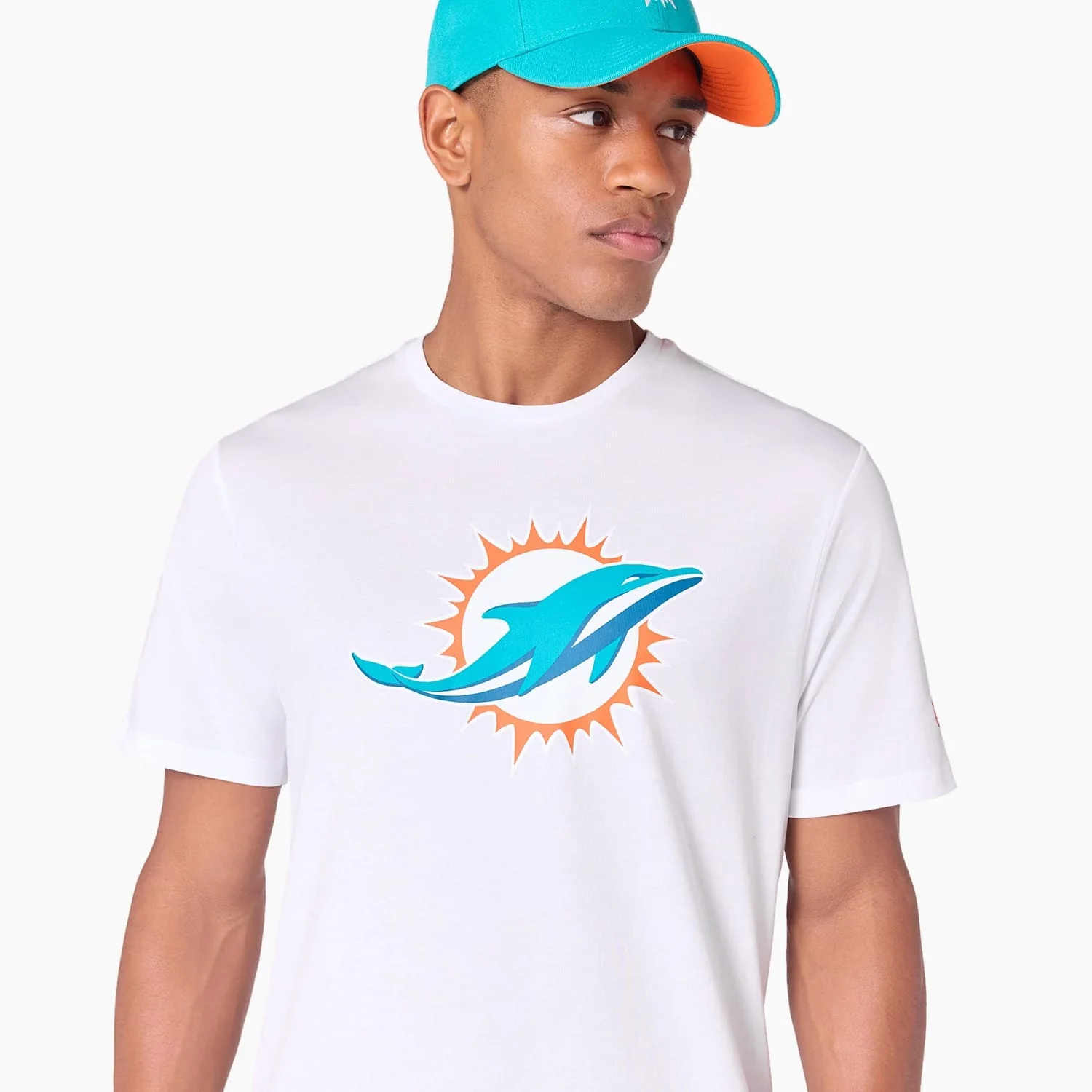 Miami Dolphins NFL White T-Shirt - Image 3