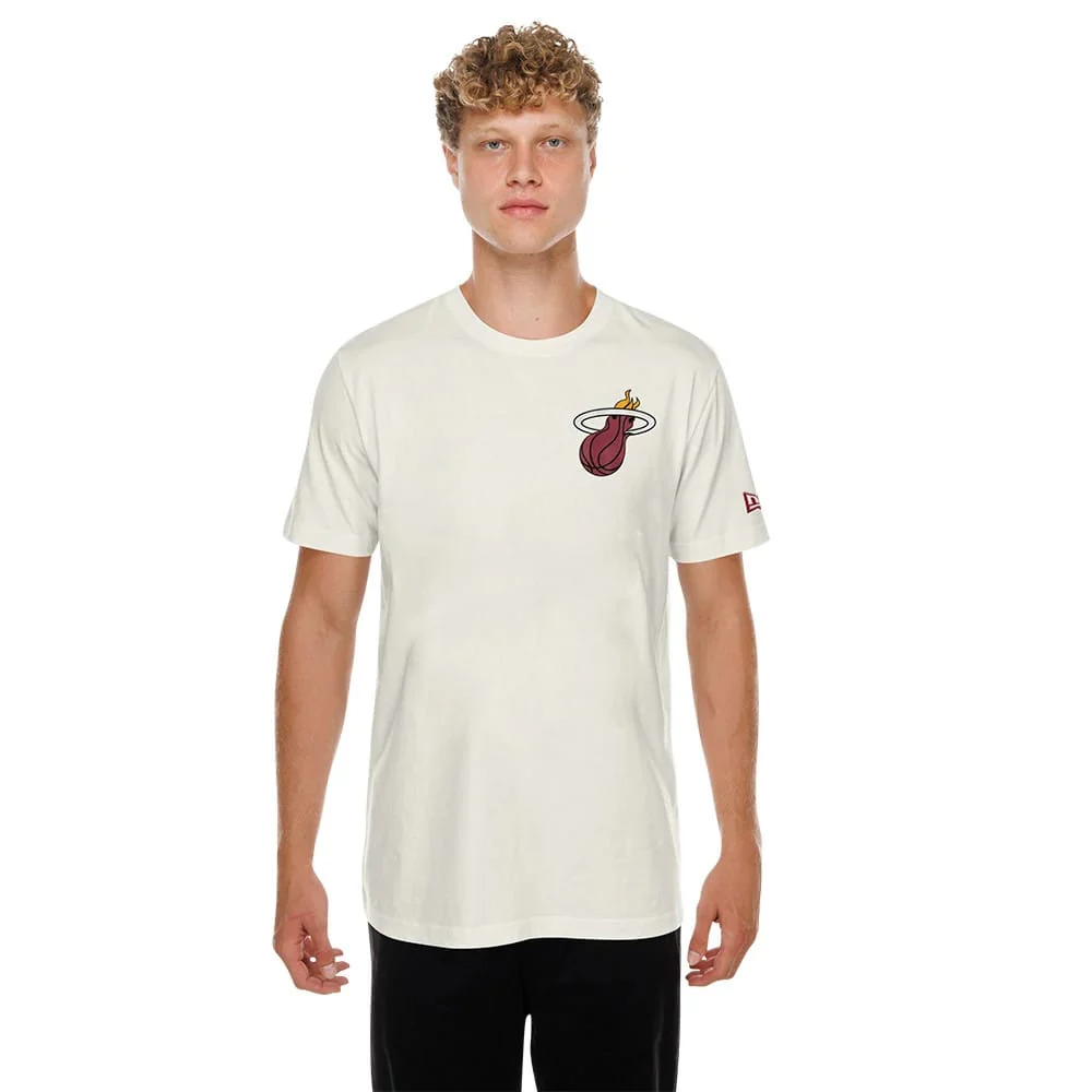 Miami Heat NBA Hotdog Cream T-Shirt