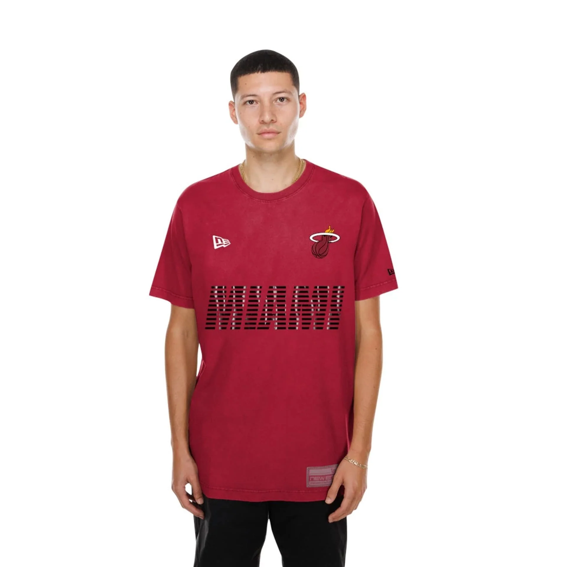 Miami Heat NBA Match Dark Red T-Shirt