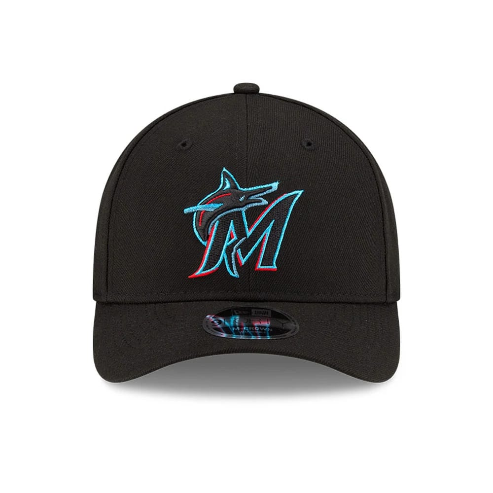 Miami Marlins MLB Player Replica Black 9FORTY M-Crown Adjustable Cap - Image 2