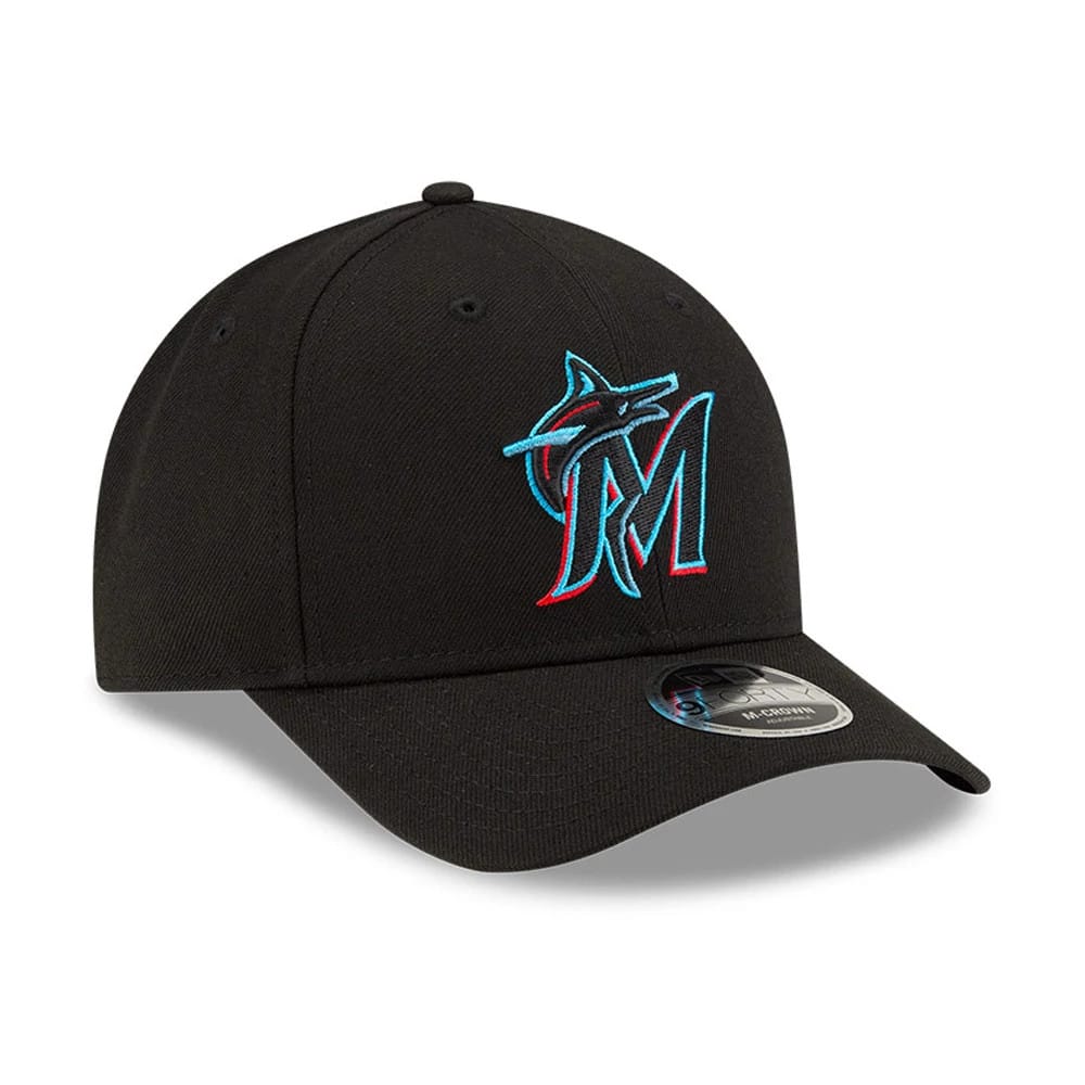 Miami Marlins MLB Player Replica Black 9FORTY M-Crown Adjustable Cap - Image 3