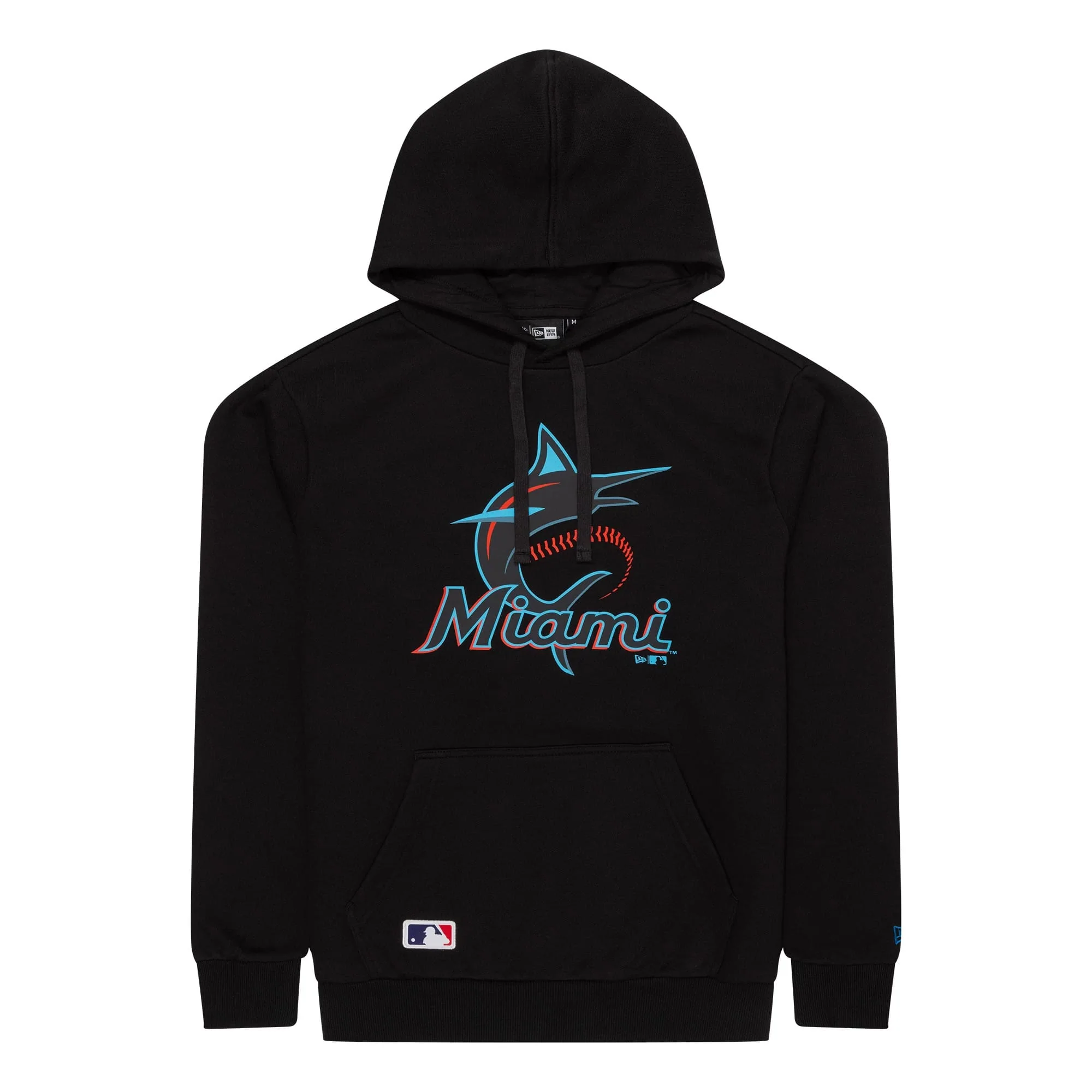 Miami Marlins MLB Regular Black Pullover Hoodie