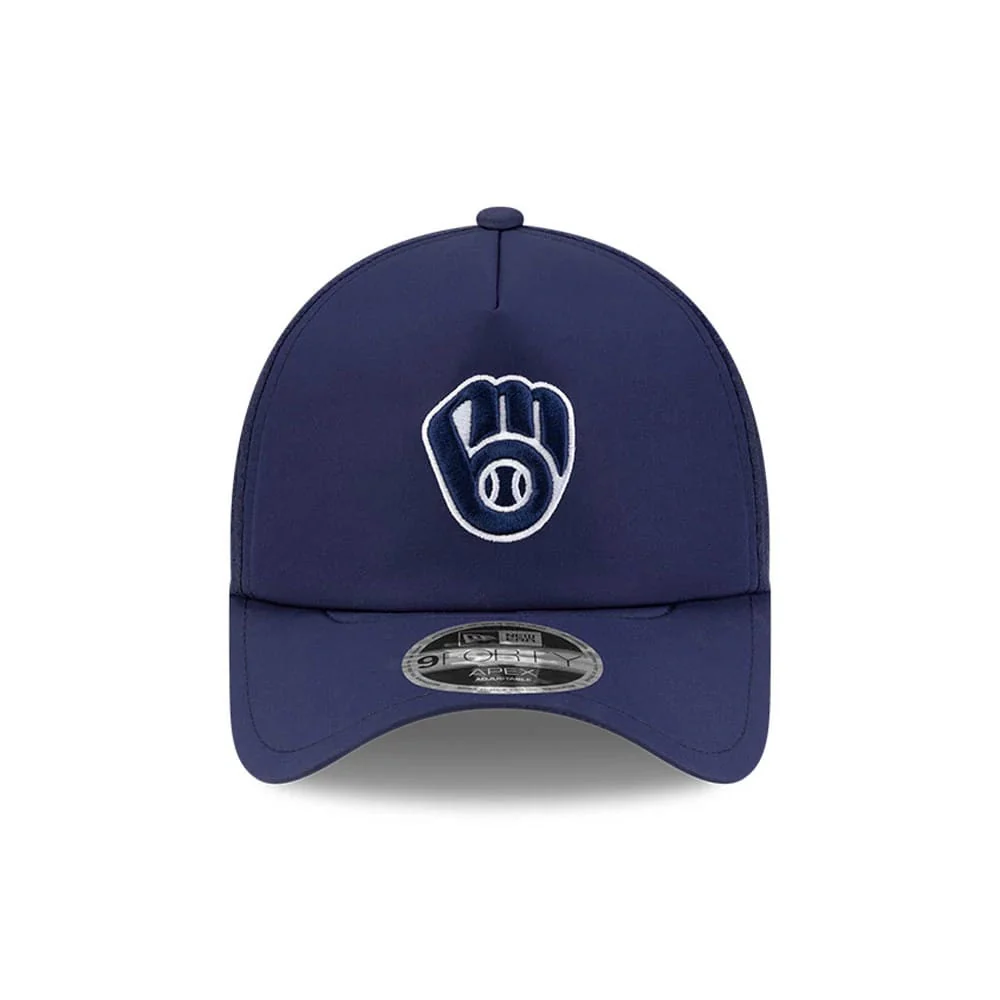 Milwaukee Brewers MLB Batting Practice 2026 Navy 9FORTY Apex Adjustable Cap - Image 2