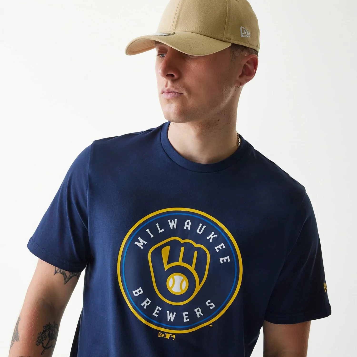 Milwaukee Brewers MLB Regular Dark Blue T-Shirt - Image 3