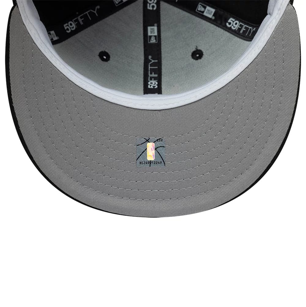 Milwaukee Bucks NBA Hardwood Classic Black 59FIFTY Fitted Cap - Image 2
