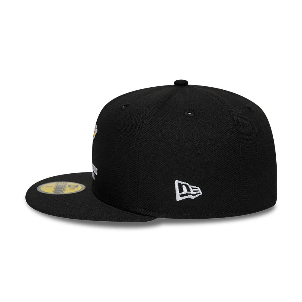 Milwaukee Bucks NBA Hardwood Classic Black 59FIFTY Fitted Cap - Image 6