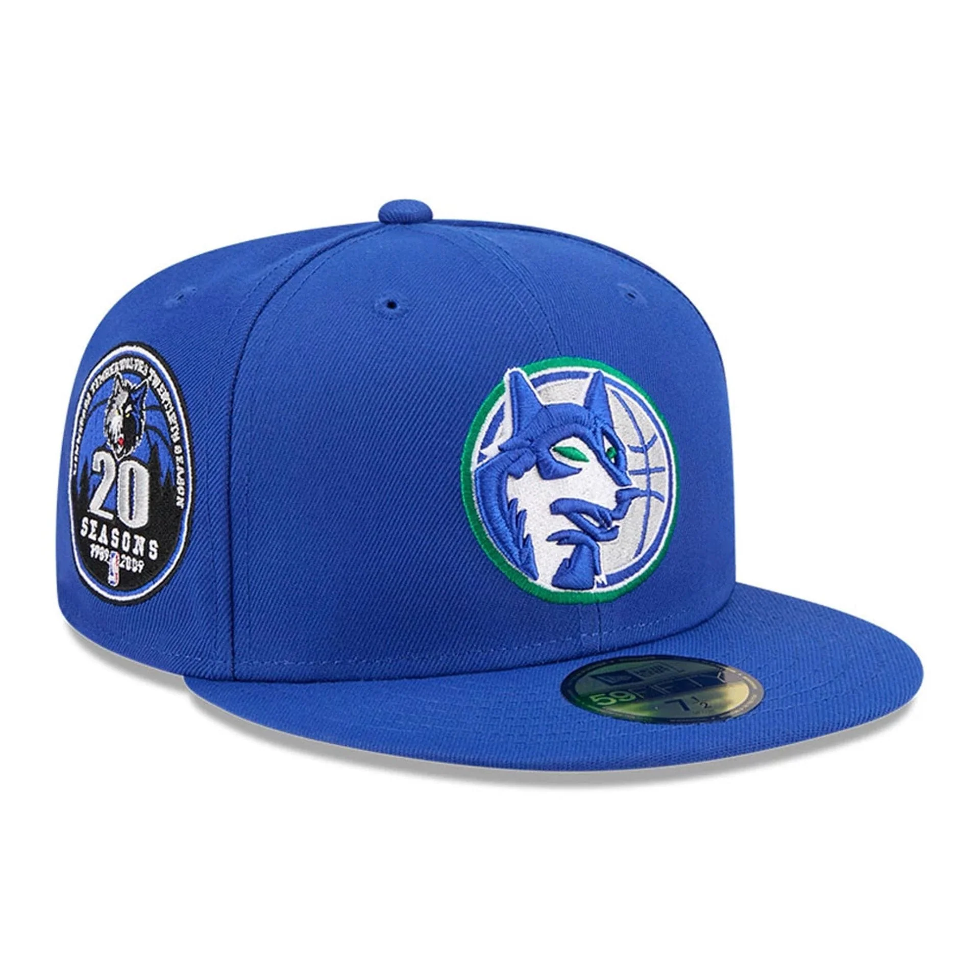 Minnesota Timberwolves NBA Hardwood Classic Blue 59FIFTY Fitted Cap