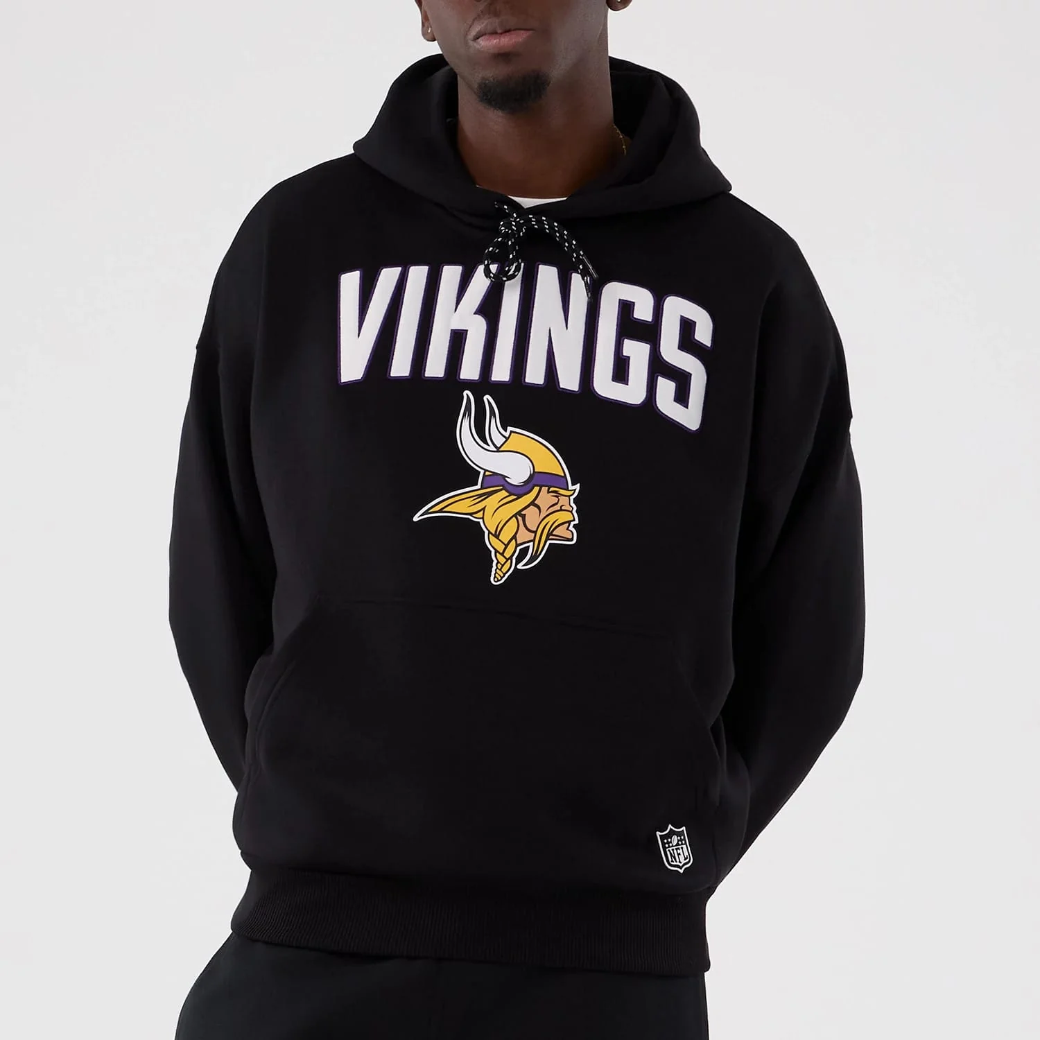 Minnesota Vikings NFL International Series Games 2025 Black Premium Pullover Hoodie - Image 3