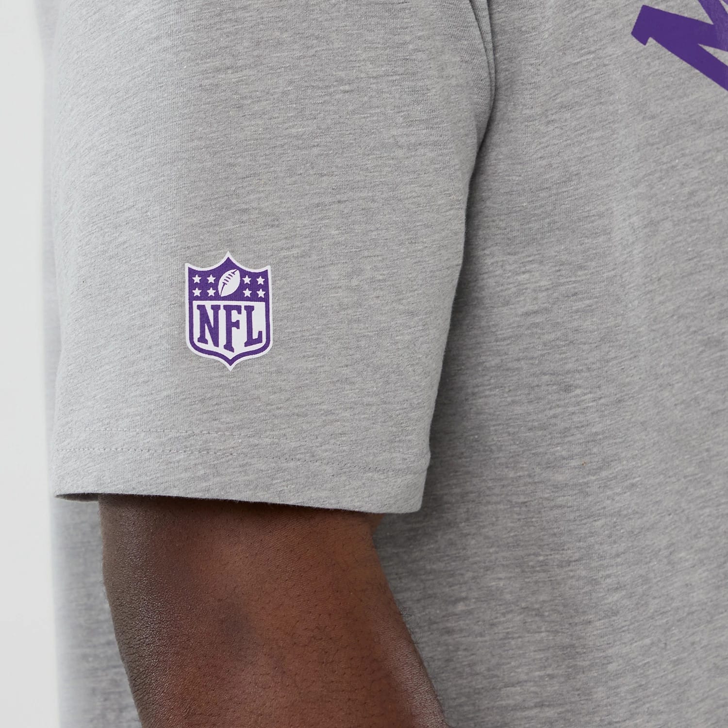 Minnesota Vikings NFL International Series Games 2025 Grey Oversized T-Shirt - Image 5