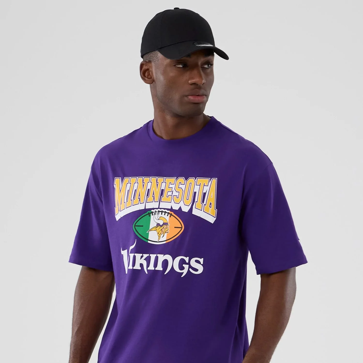 Minnesota Vikings NFL International Series Games 2025 Purple Oversized T-Shirt - Image 3