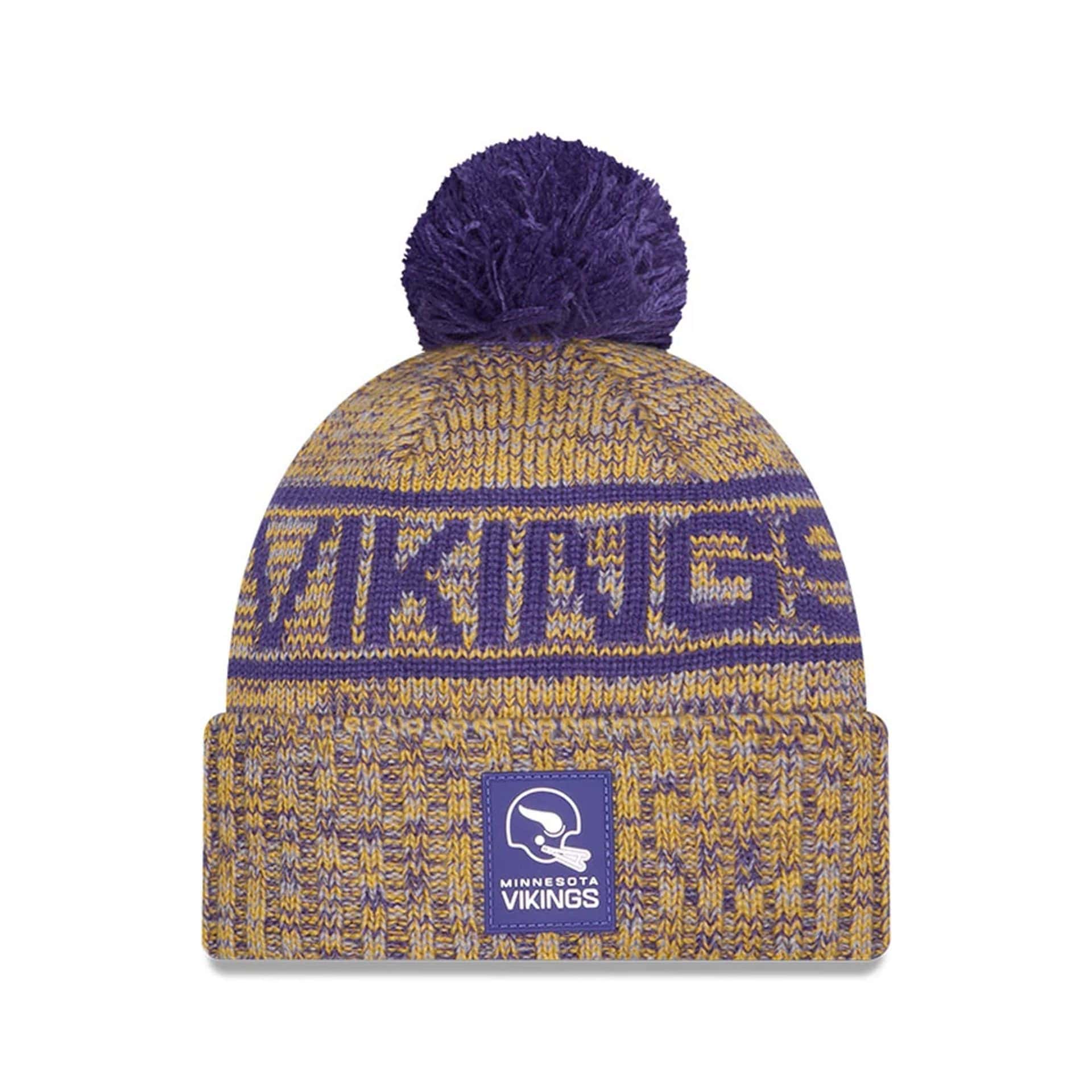 Minnesota Vikings NFL Sideline Purple Sport Knit Beanie Hat