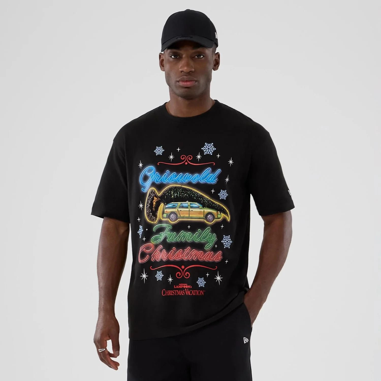 National Lampoon's Christmas Vacation Lifestyle Graphic Black T-Shirt