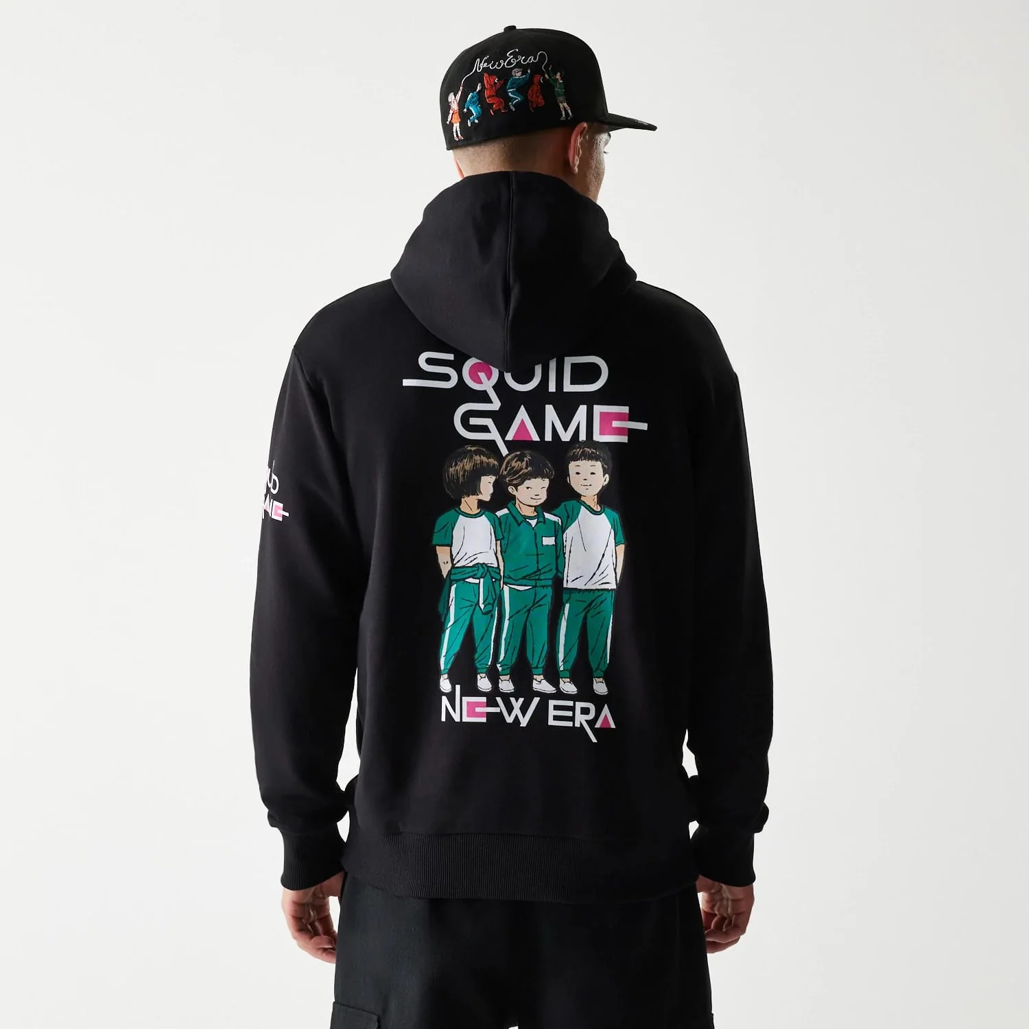 Netflix Squid Game Black Oversized Pullover Hoodie - Image 2