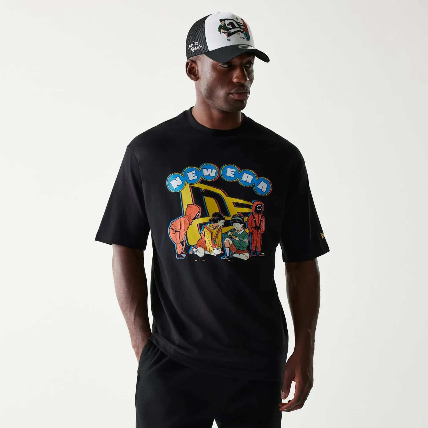 Netflix Squid Game Black Oversized T-Shirt