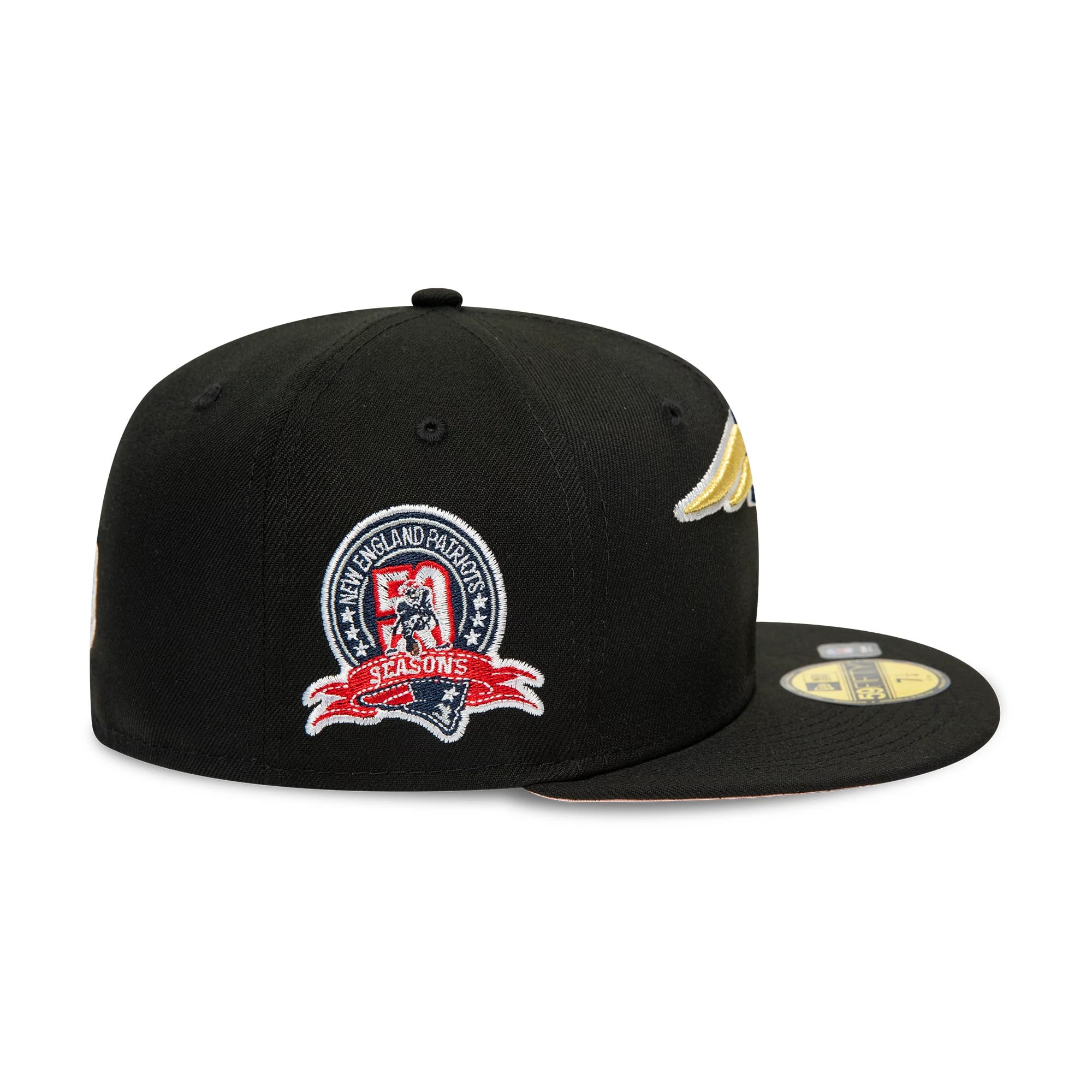 New England Patriots NFL Rivals Black 59FIFTY Fitted Cap - Image 6