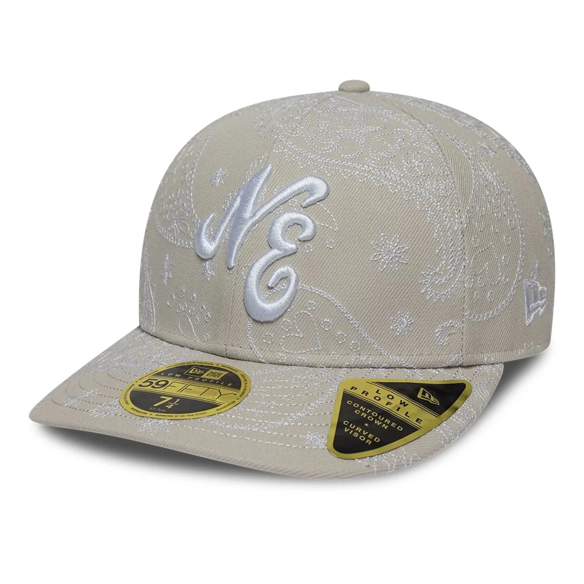 New Era All Over Paisley Cream Low Profile 59FIFTY Fitted Cap