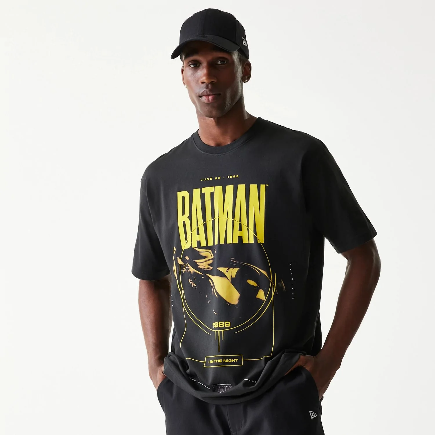 New Era Batman Batmobile Black T-Shirt - Image 8