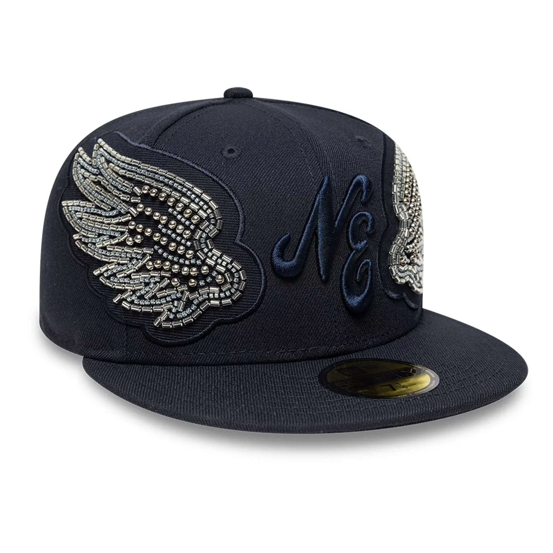 New Era Beaded Wings Navy 59FIFTY Fitted Cap - Image 3