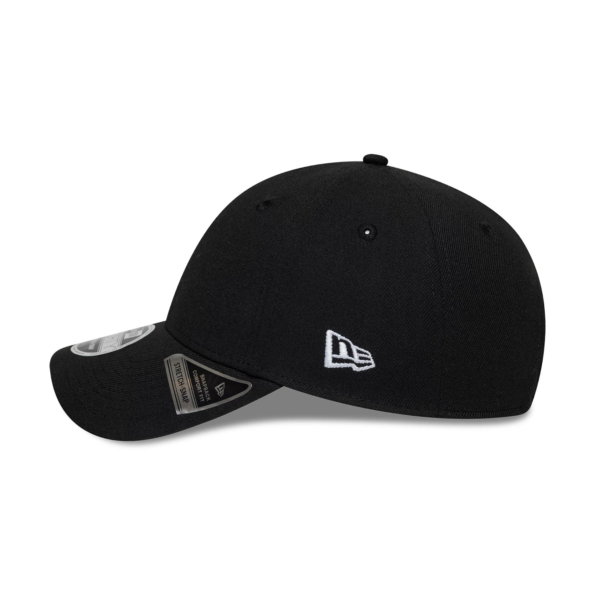 New Era Big Script Black 9FORTY Stretch Snap Adjustable Cap - Image 6