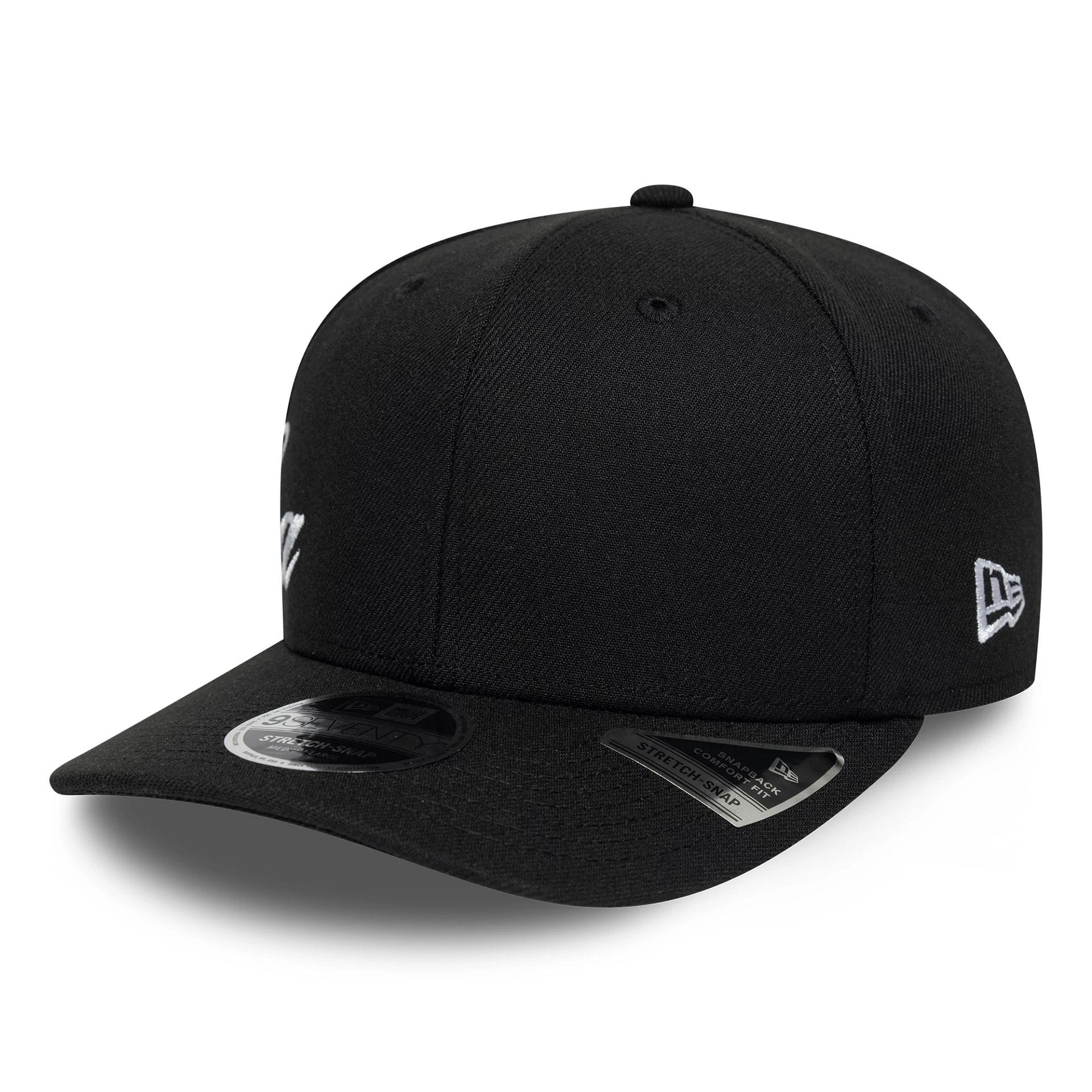 New Era Big Script Black 9SEVENTY Stretch Snap Adjustable Cap - Image 3