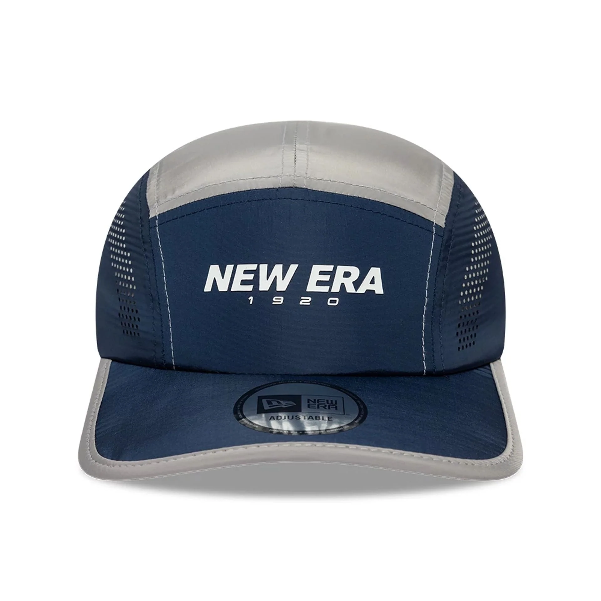 New Era Colour Block Navy Runner Adjustable Cap - Image 2