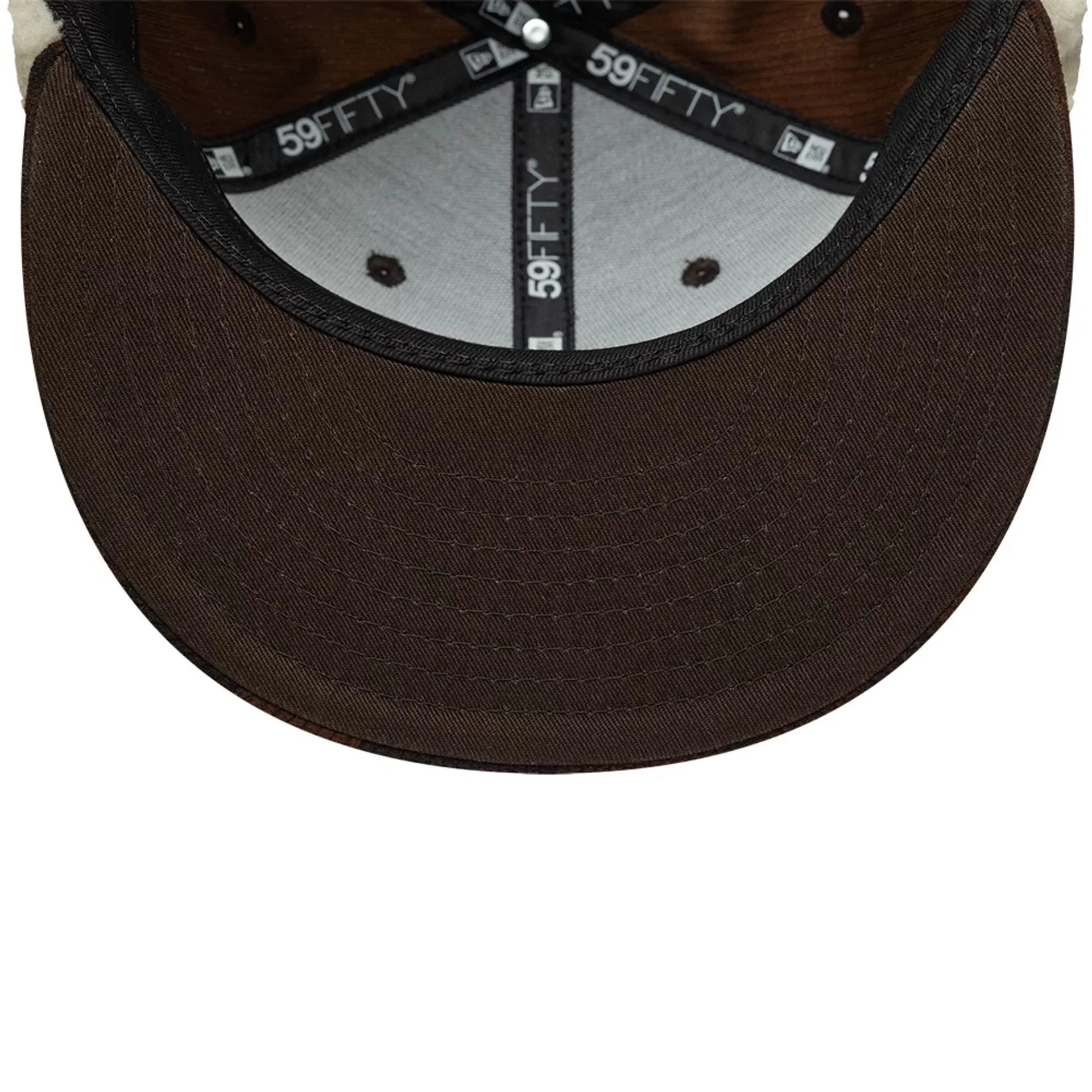New Era Cord Dark Brown Downflap 59FIFTY Fitted Cap - Image 11