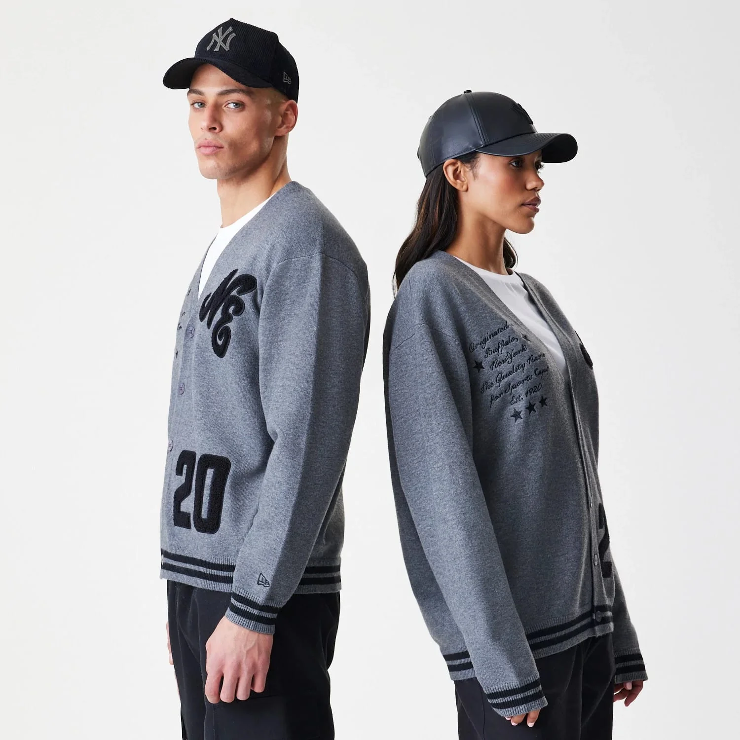 New Era Dark Grey Cardigan