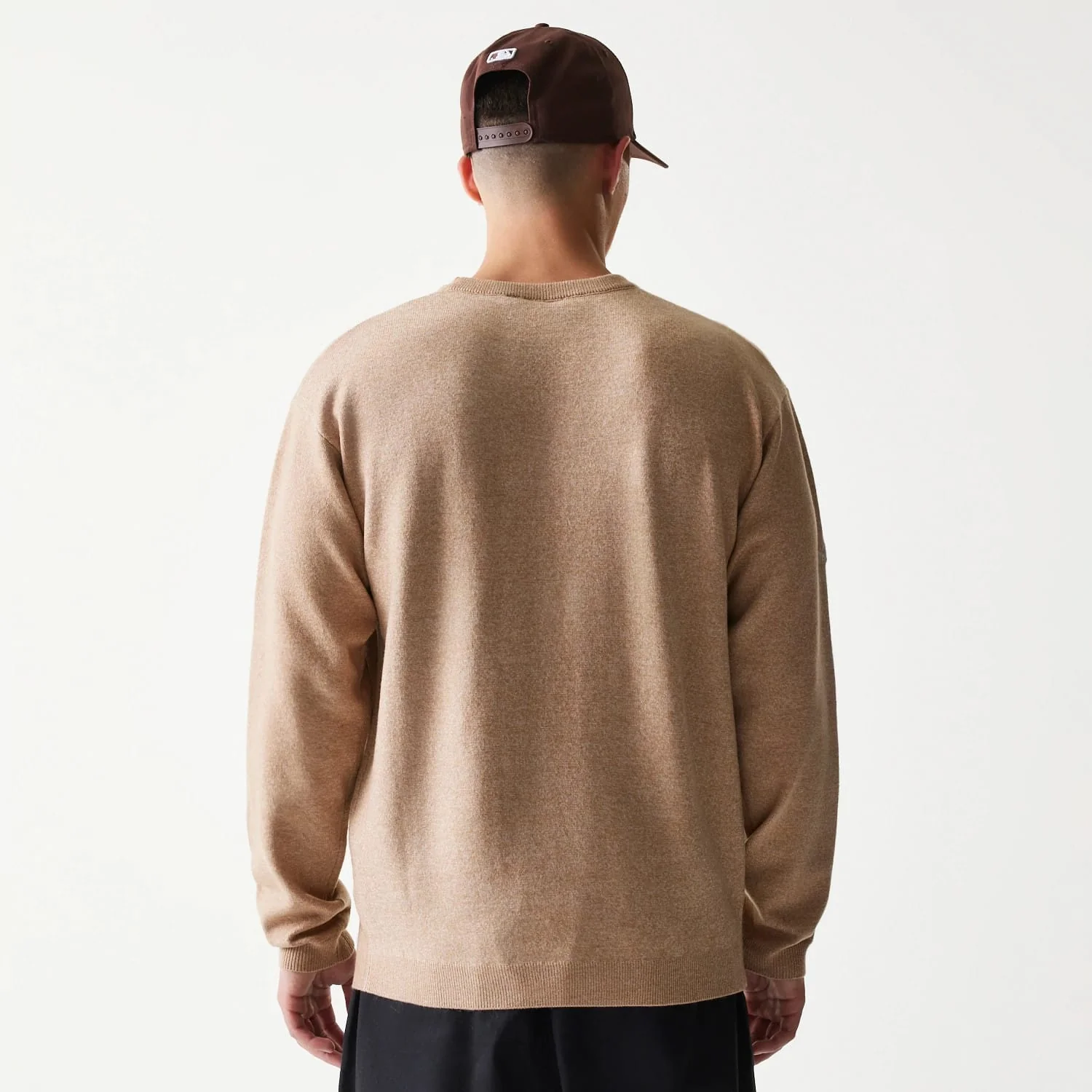 New Era Essential Flag Light Beige Knitted Sweater - Image 3